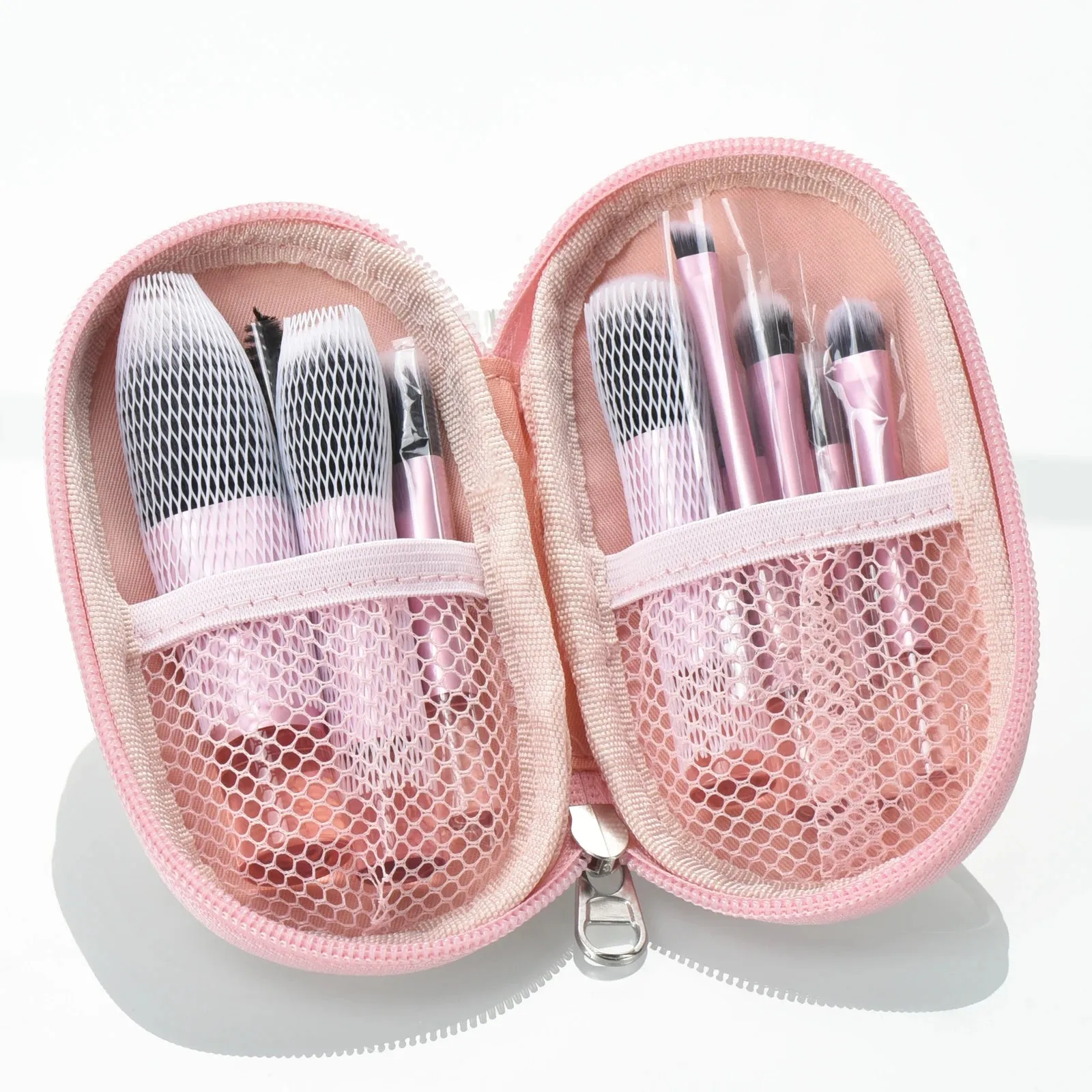 10Pcs Mini Makeup Brush Set with Storage Bag