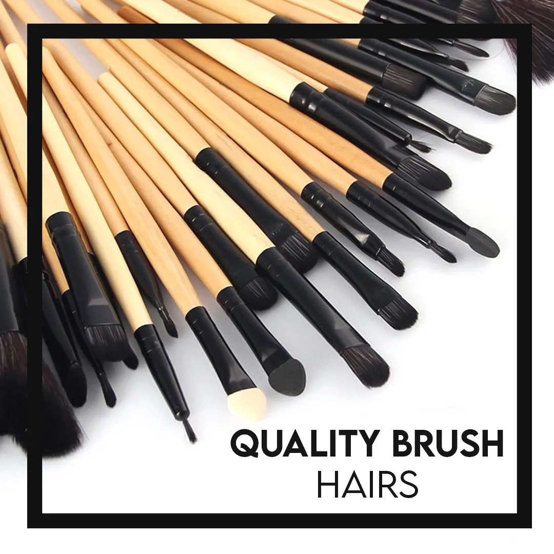 24 PCS With Bag Professional Makeup Brush Set