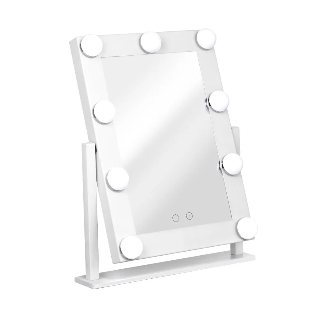 Adjustable LED Hollywood Makeup Mirror, 9 Lights - Embellir
