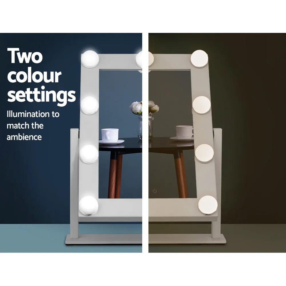 Adjustable LED Hollywood Makeup Mirror, 9 Lights - Embellir