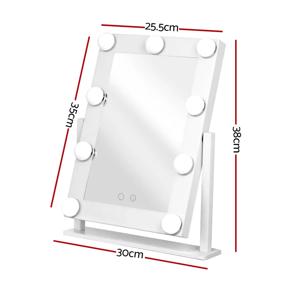 Adjustable LED Hollywood Makeup Mirror, 9 Lights - Embellir
