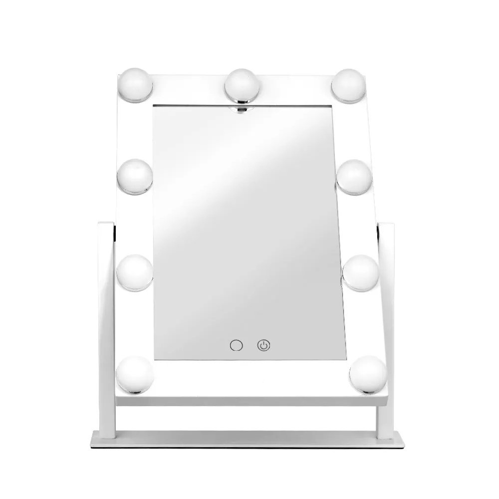 Adjustable LED Hollywood Makeup Mirror, 9 Lights - Embellir