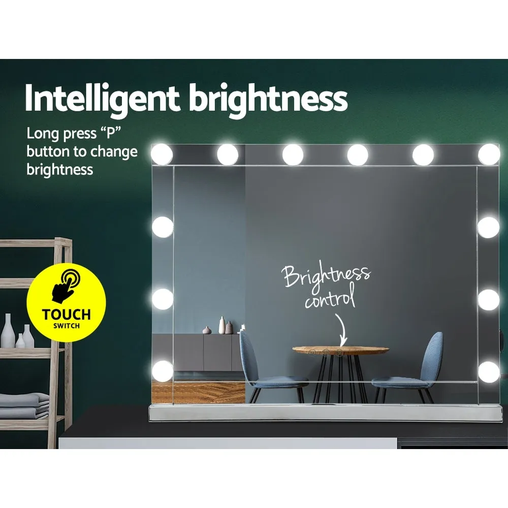 Adjustable LED Makeup Mirror with Smart Touch and Remote - Embellir