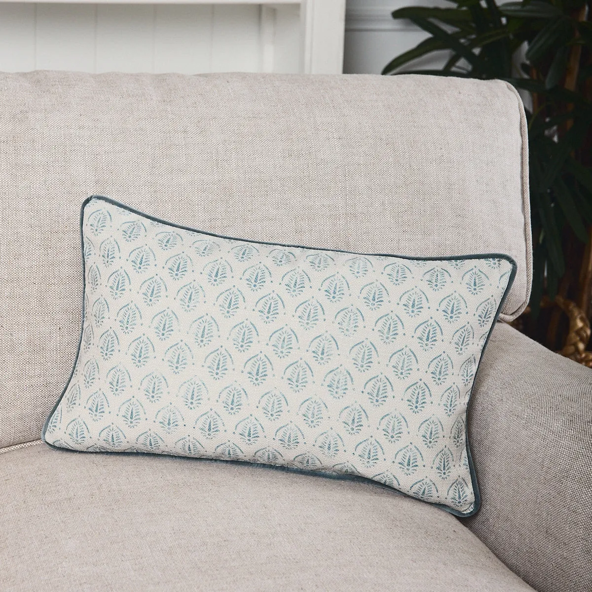 Agave Cushion Cover (Mist Rectangular)