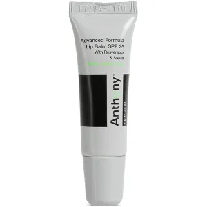 Anthony Mint & White Tea Advanced Formula Lip Balm SPF 25, Contains Green Tea Extract, Shea Butter, Avocado Oil, Vitamin E, Moisturizes, Conditions, Soothes and Protects Lips Mint and White Tea