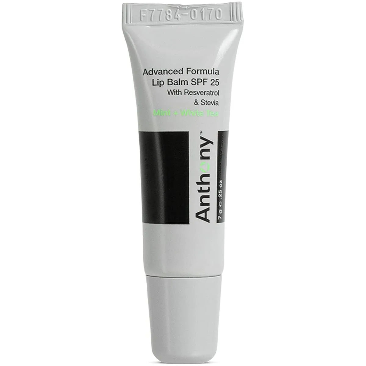 Anthony Mint & White Tea Advanced Formula Lip Balm SPF 25, Contains Green Tea Extract, Shea Butter, Avocado Oil, Vitamin E, Moisturizes, Conditions, Soothes and Protects Lips Mint and White Tea