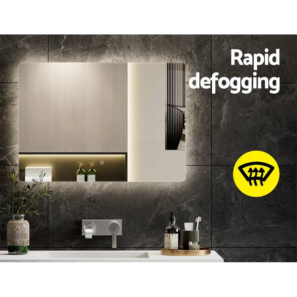 Anti-Fog LED Bathroom Mirror 70x50cm Touch Control - Embellir