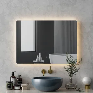 Anti-Fog LED Bathroom Mirror 70x50cm Touch Control - Embellir