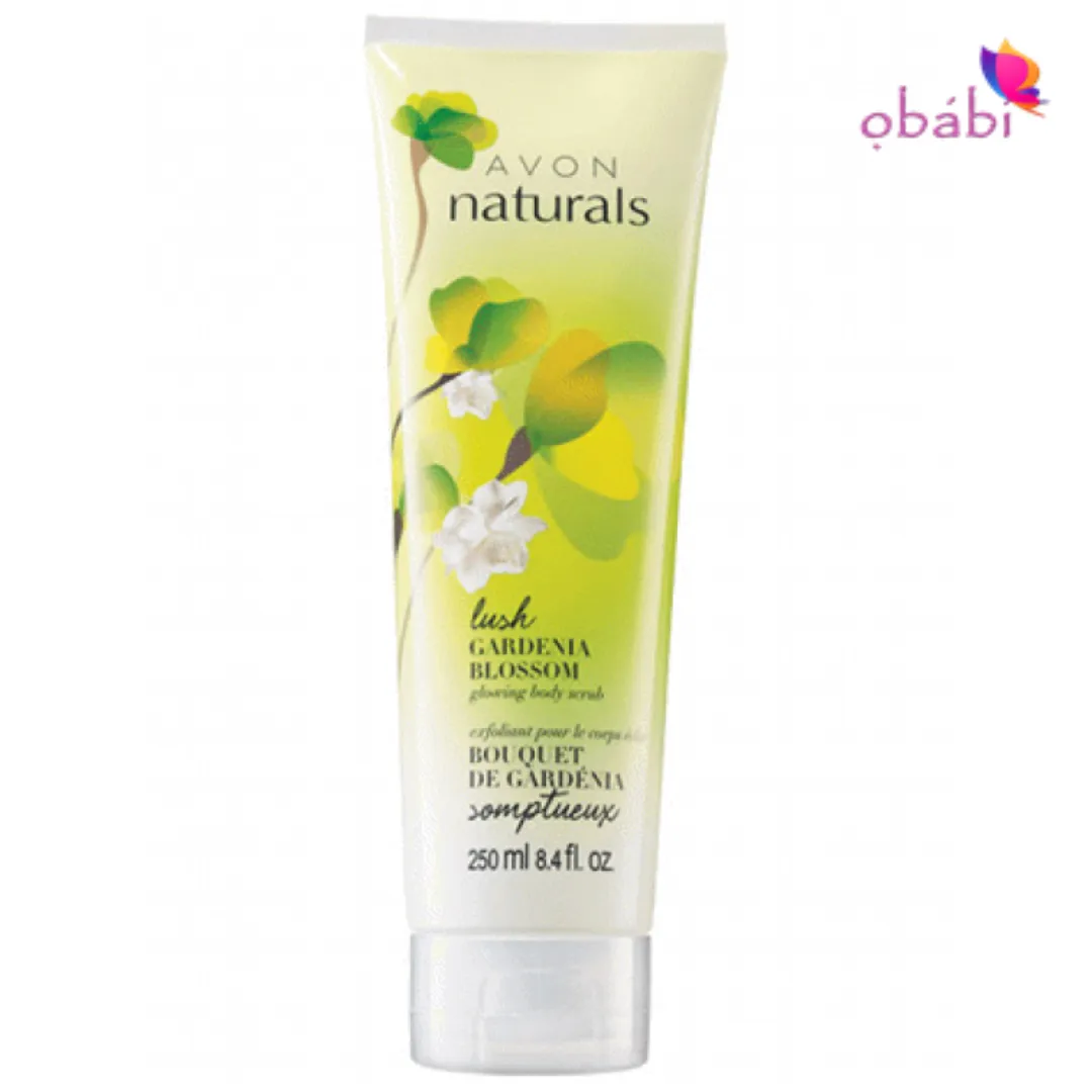 Avon Naturals Lush Gardenia Blossom Glowing Body Scrub 250ml