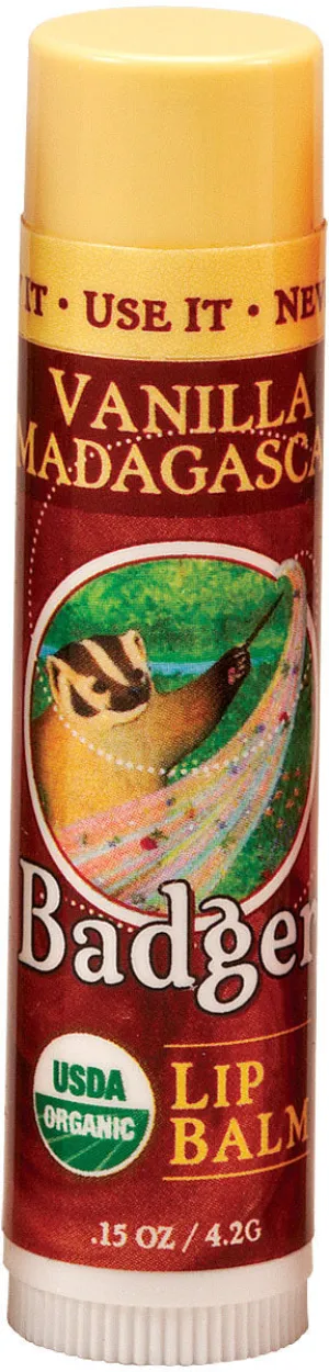 Badger Badger Vanilla Organic Lip Balm - 0.15oz