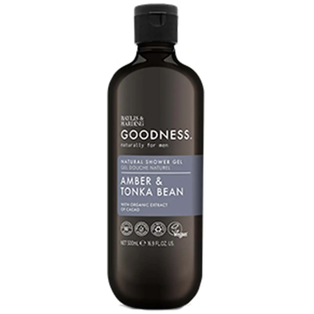 Bh Goodness Men'S Shower Gel - Amber & Tonka Bean 500ML