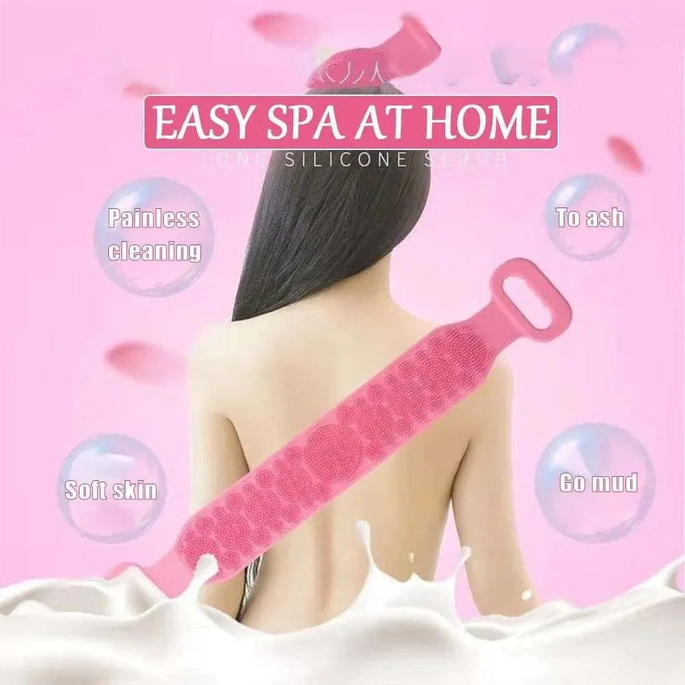 Body Silicone Brush Scrub Body Exfoliating Sponge