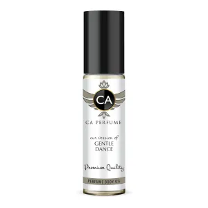 CA Perfume Impression of Gentle Dance For Women & Men Replica Fragrance Body Oil Dupes Alcohol-Free Essential Aromatherapy Sample Travel Size Concentrated Long Lasting Attar Roll-On 0.3 Fl Oz/10ml