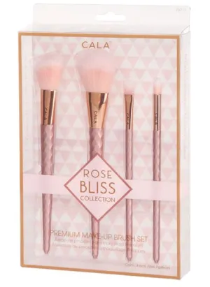 CALA ROSE BLISS PREMIUM MAKE-UP BRUSH SET (4 PCS)