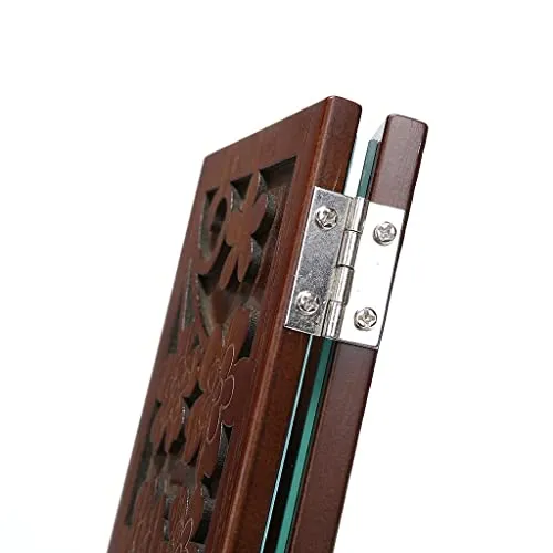 CALANDIS Antique Style Wood Cosmetic Mirror Panoramic Dressing Mirror Beauty Gifts Dark Wood Color