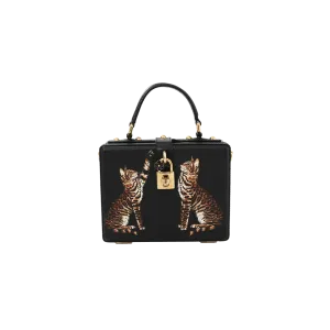Cat Print Box Bag