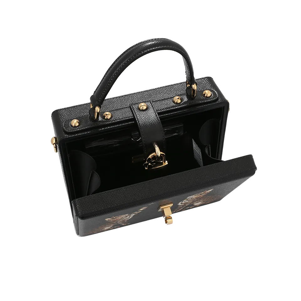 Cat Print Box Bag