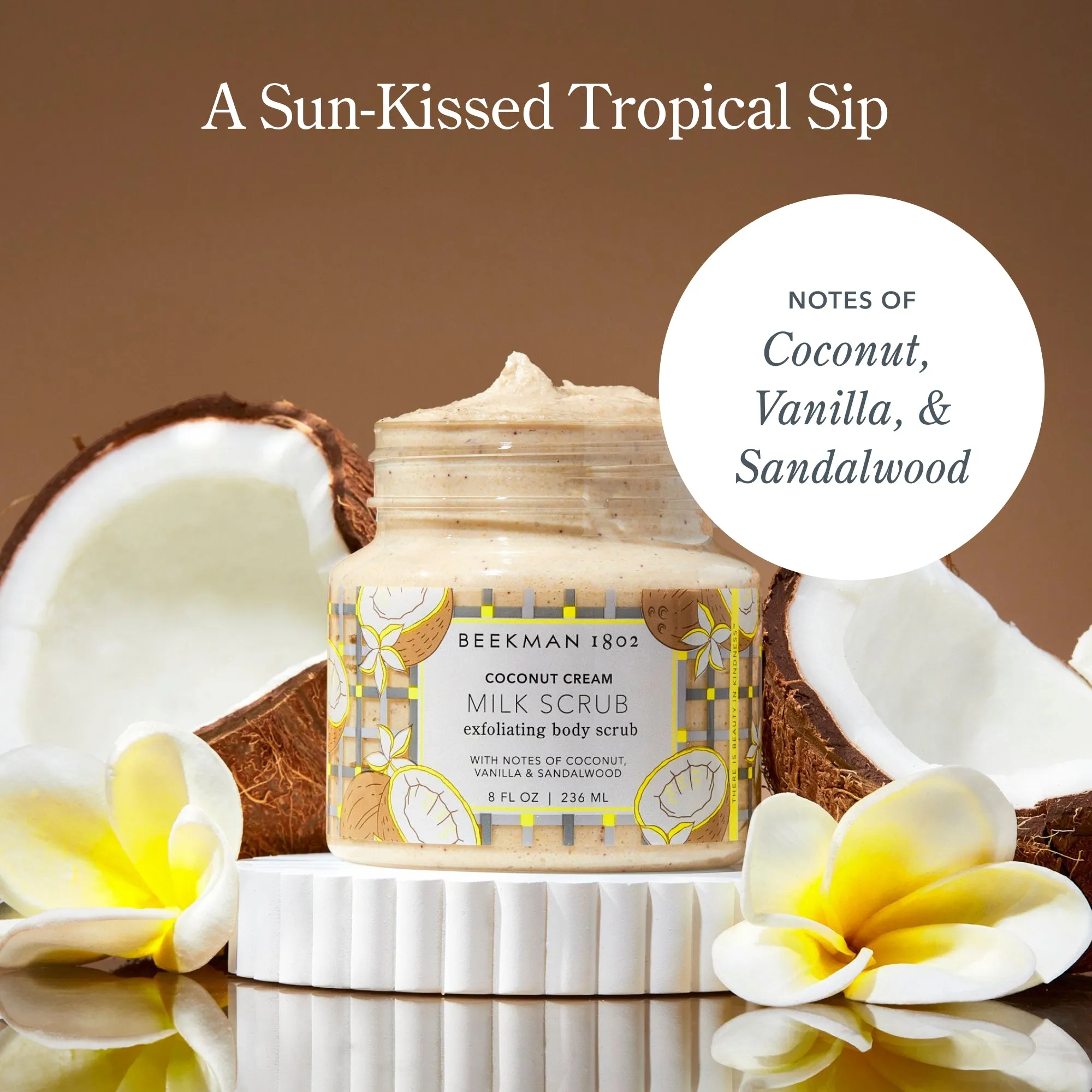 Coconut Cream Milk Scrub Oat & Goat Milk Exfoliating Body Polish