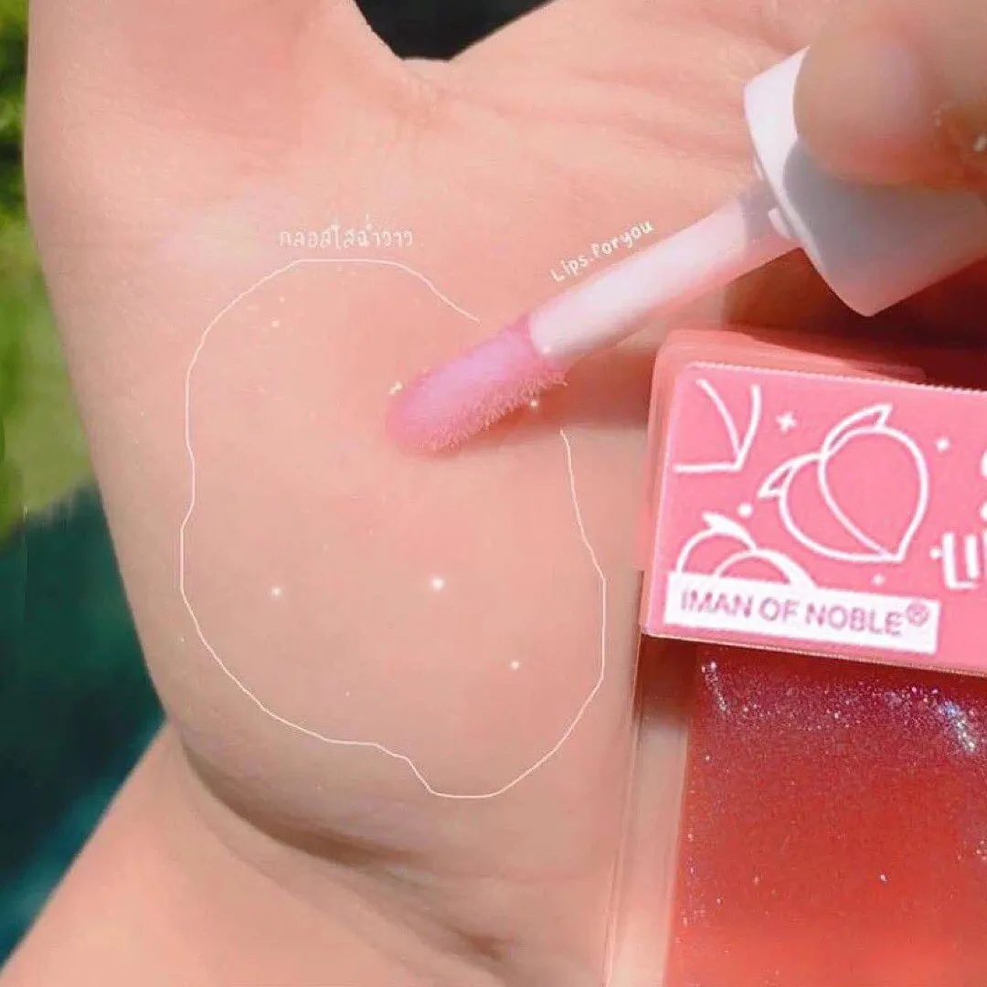 Cute Fresh Juice Fruity Lipgloss Clear Lip Oil Moisturizing Mirror Transparent Lip Oil Hydrating Juice Lipgloss