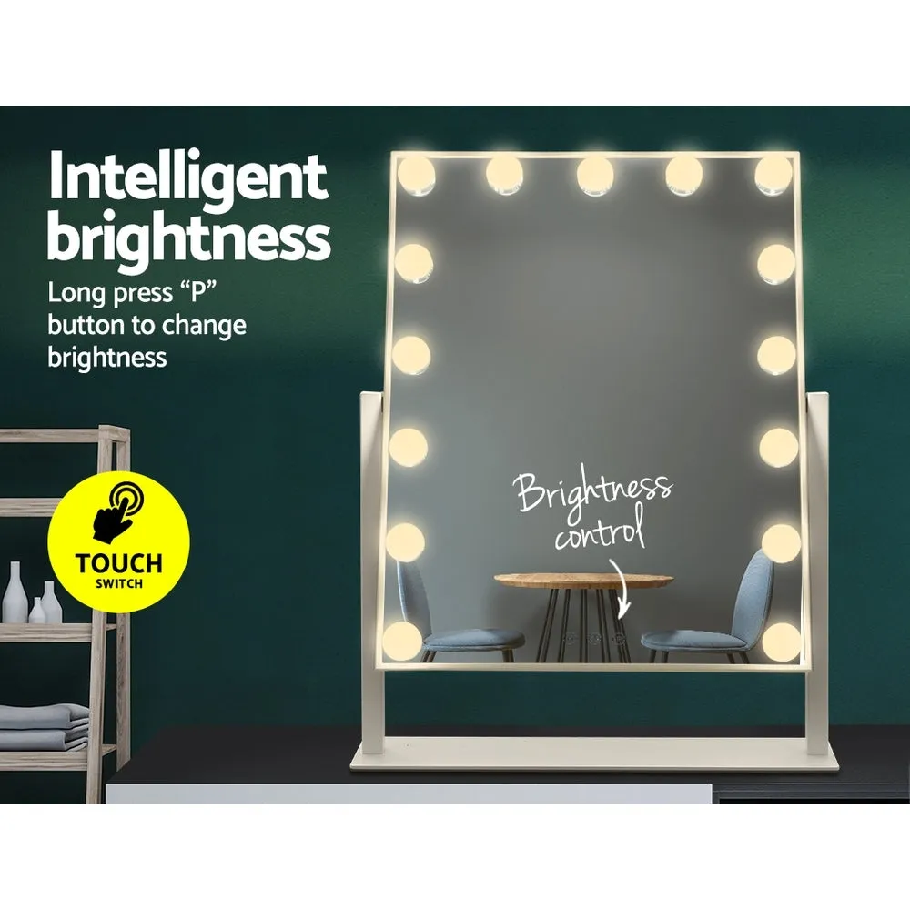 Dimmable LED Hollywood Makeup Mirror with Touch Control - Embellir