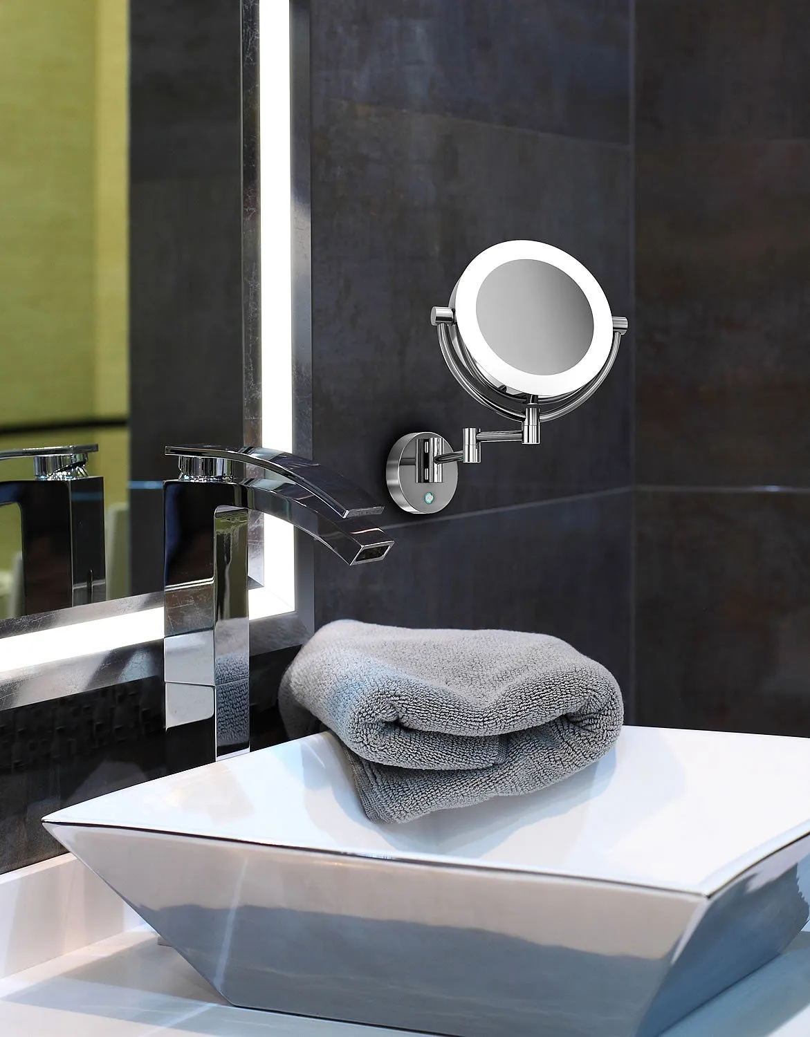 Electric Mirror Charm "Frameless" Hardwired 5x/1x LED Mirror