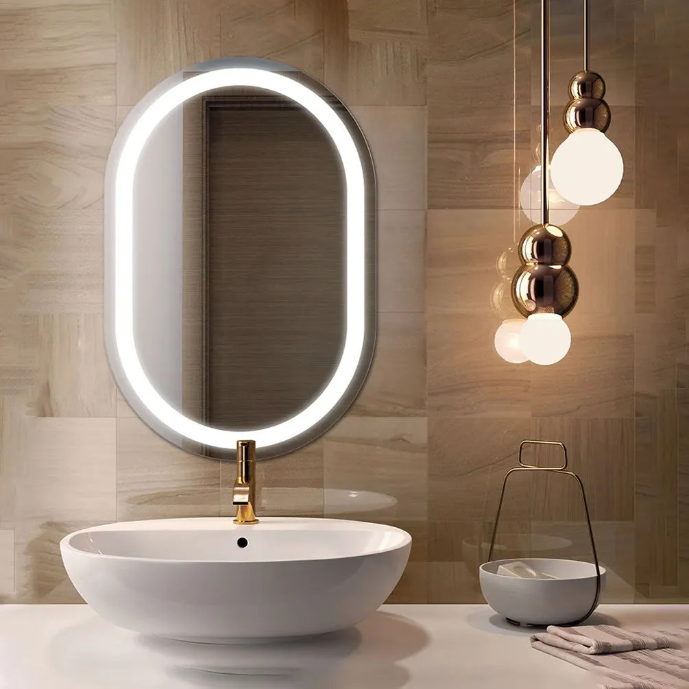 Electric Mirror Saratoga LED Bathroom Mirror with Optional AVA Technology