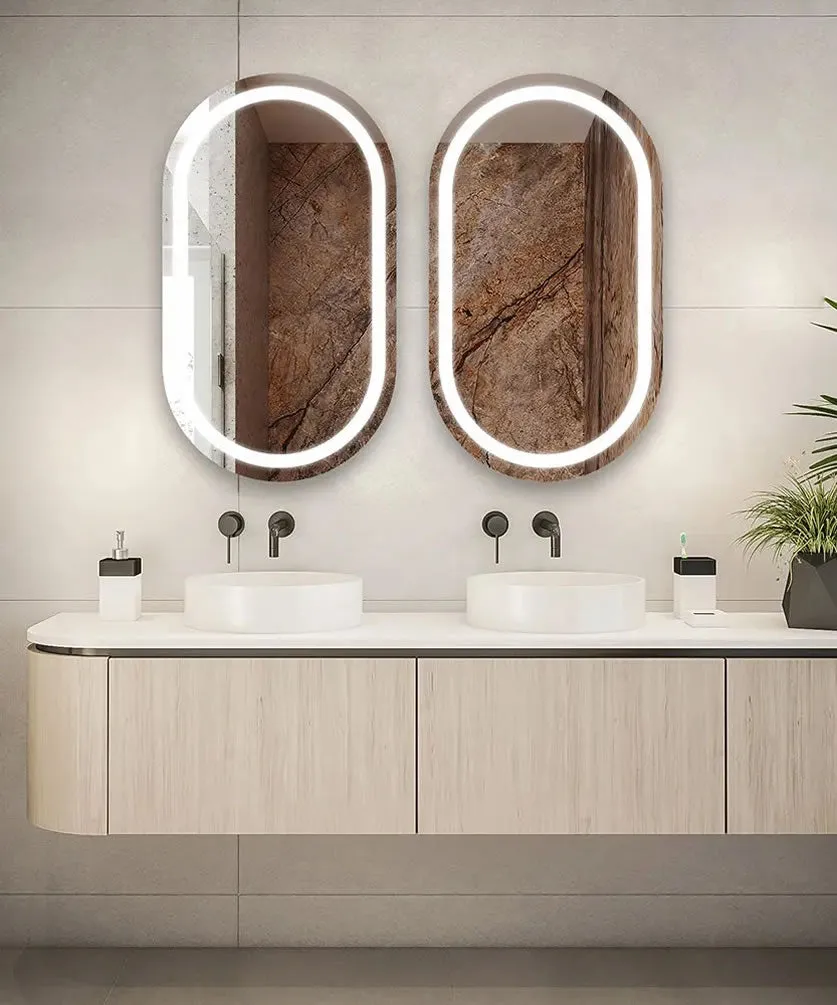 Electric Mirror Saratoga LED Bathroom Mirror with Optional AVA Technology