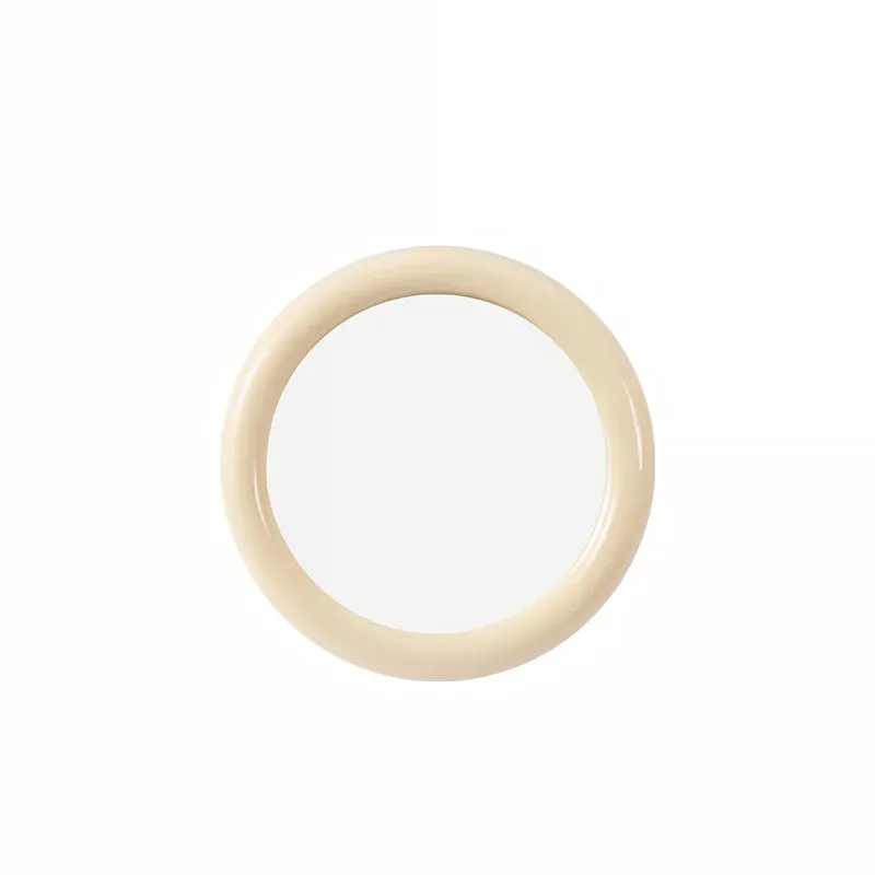 European Style Pink Decorative Wall and Desktop Makeup Mirror