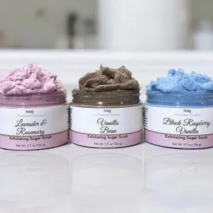 Exfoliating Sugar Scrub – Nourishing Oils & Butters for Radiant Skin, 5.5 oz