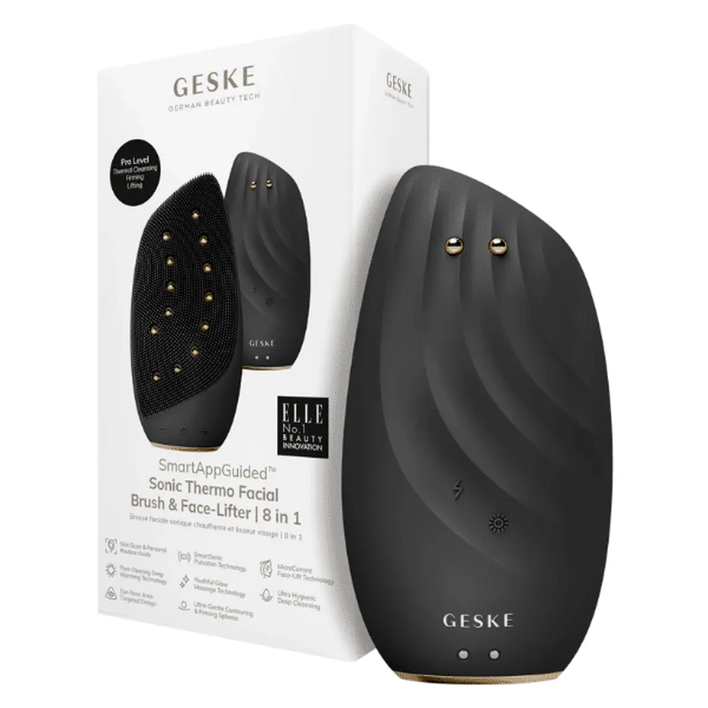 Geske Sonic Thermo Facial Brush & Face lifter 8 in 1 Gray