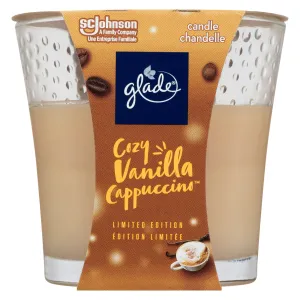 Glade Cozy Vanilla Cappuccino Candle