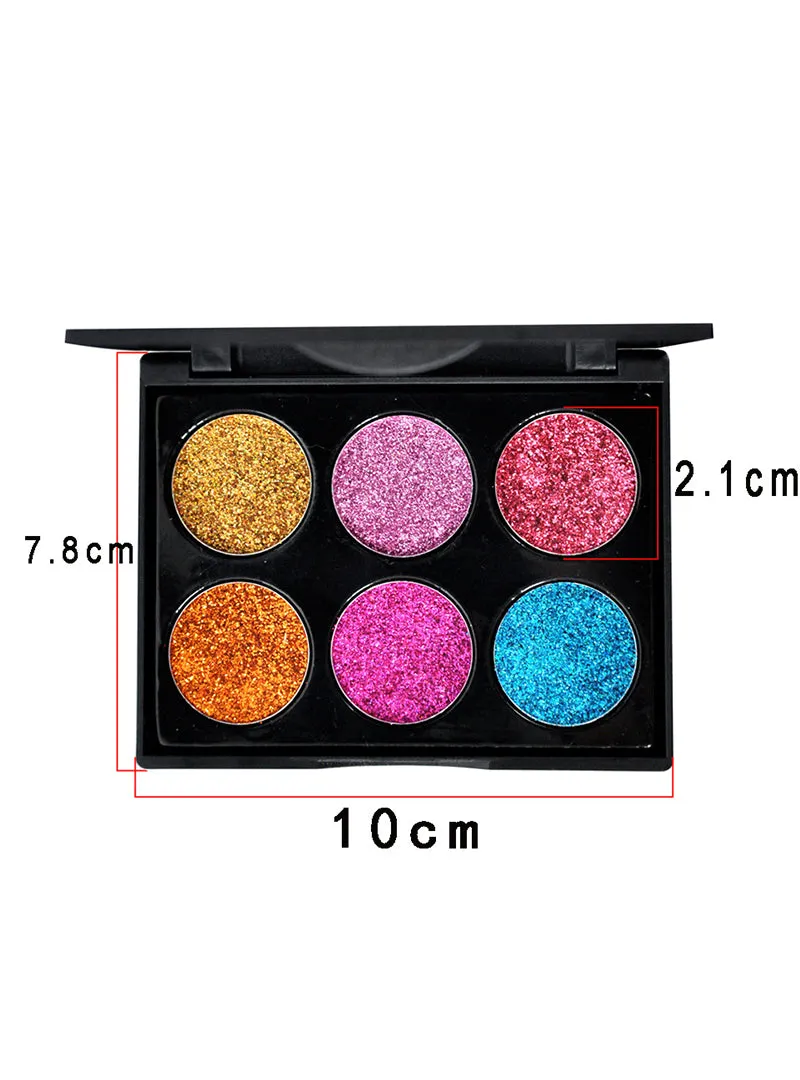 Golden Color Powder Glitter Eye Shadow Palette