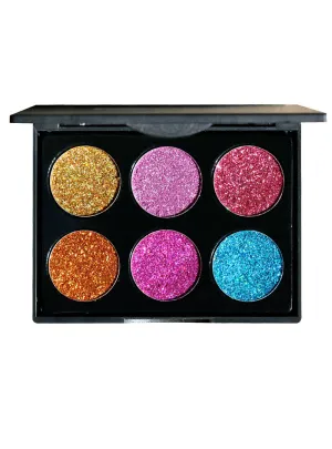 Golden Color Powder Glitter Eye Shadow Palette