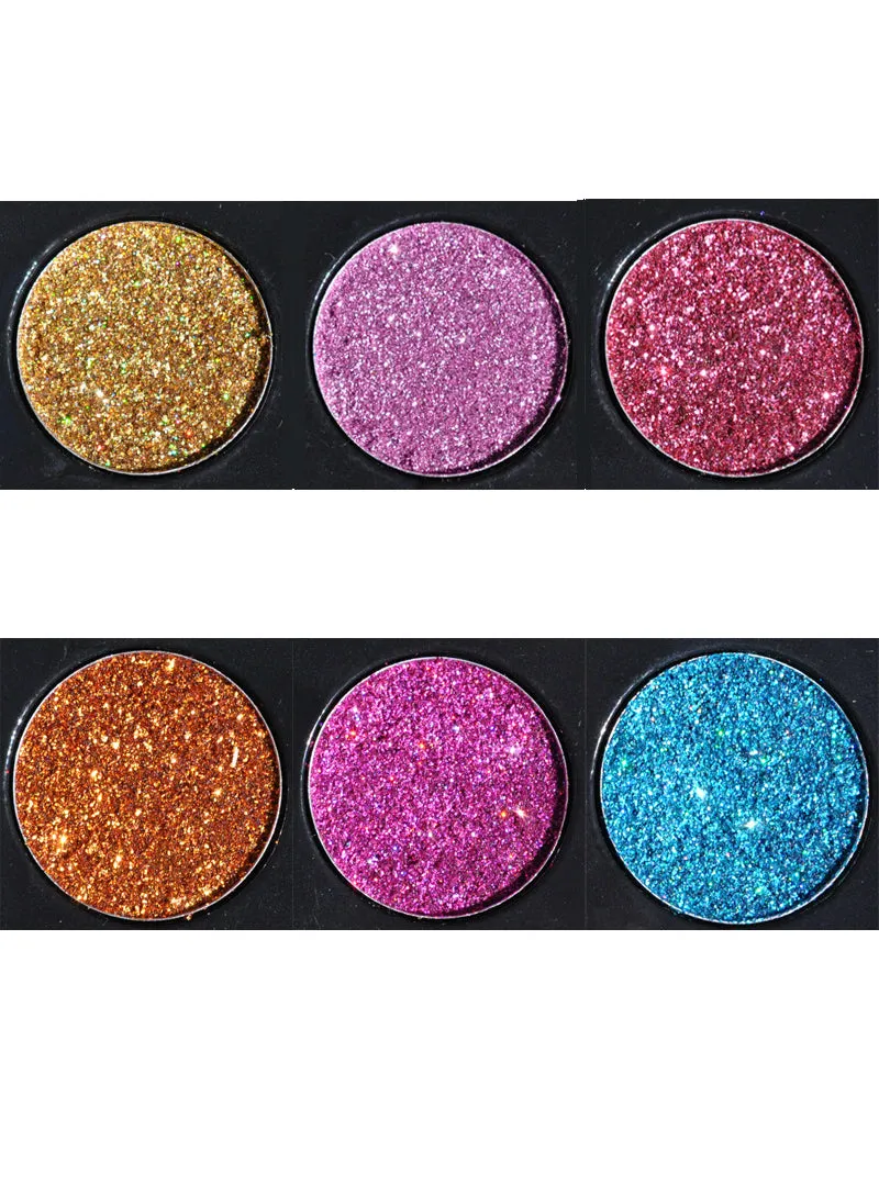 Golden Color Powder Glitter Eye Shadow Palette