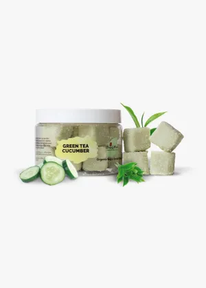 Green Tea & Cucumber Organic Sugar Scrub Cubes