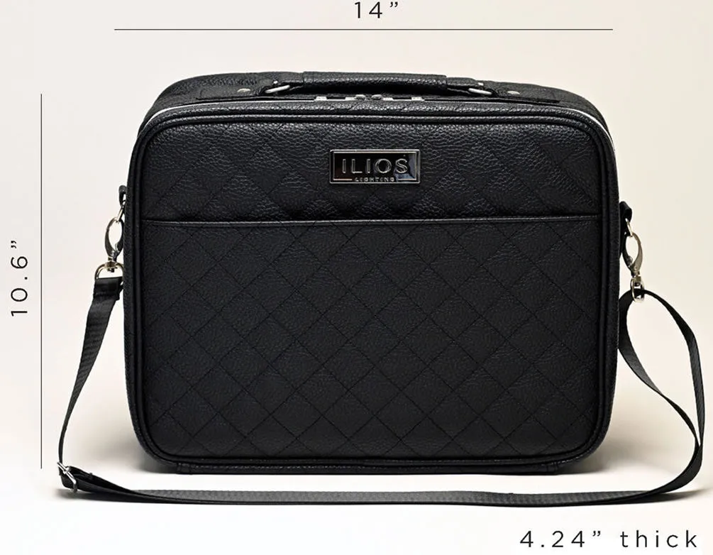 Ilios Quilted Faux Leather Deluxe Makeup Case