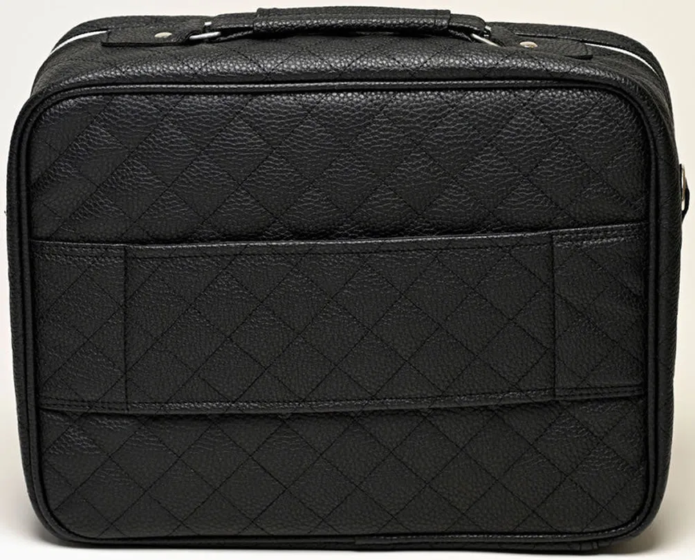 Ilios Quilted Faux Leather Deluxe Makeup Case