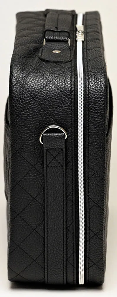 Ilios Quilted Faux Leather Deluxe Makeup Case