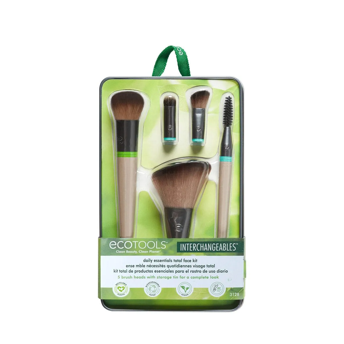 Interchangeables Daily Essentials Total Face Makeup Brush Kit x5