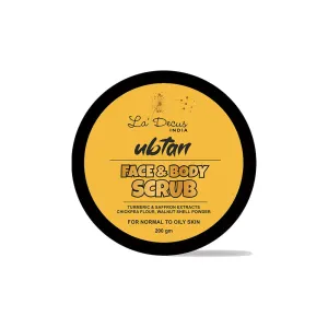 La'Decus India Ubtan Face and Body Scrub for Men and Women 200 gm