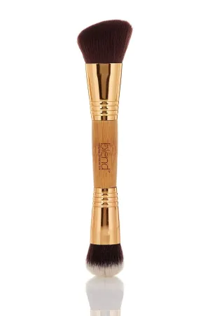 Large Angled Double End Bamboo Brush