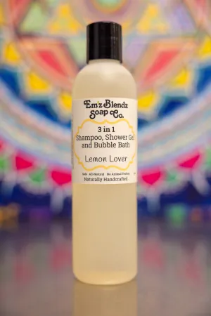 Lemon Lover 3-in-1 Shampoo, Bubble Bath & Shower Gel | Invigorating Citrus Cleanse