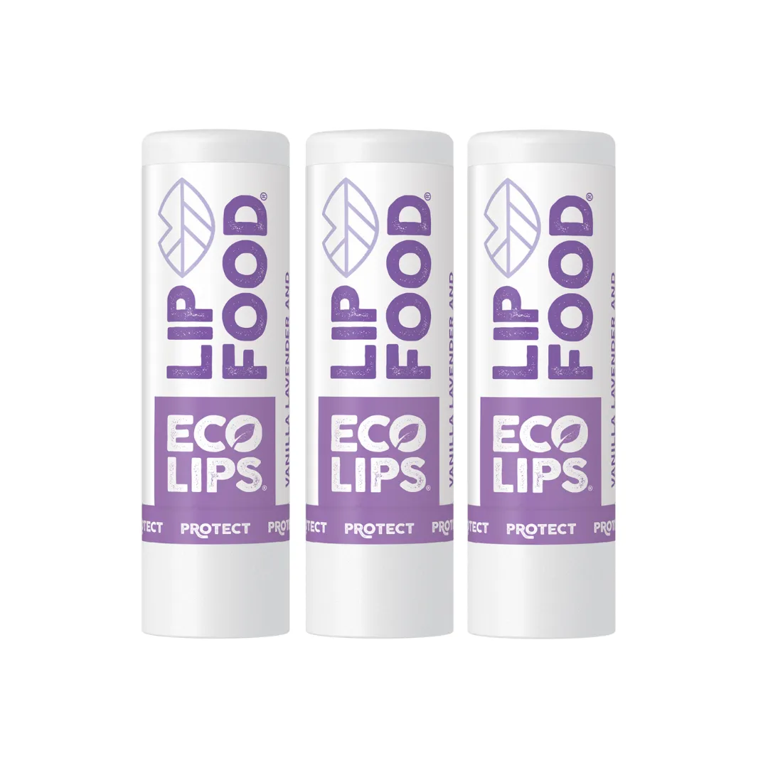 LIP FOOD® Protect Organic Lip Balm, 3 Pack