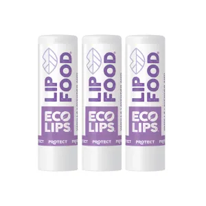 LIP FOOD® Protect Organic Lip Balm, 3 Pack