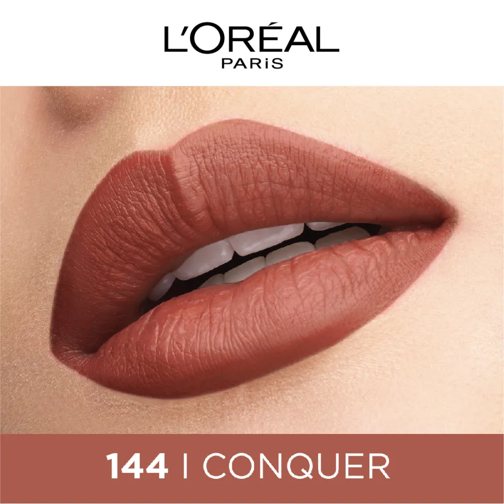 L'Oreal Paris Rouge Signature Matte Liquid Lipstick, 144 I Conquer