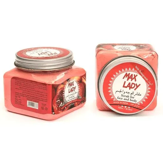 Max Lady Face & Body Scrub Pomegranate - 300ml