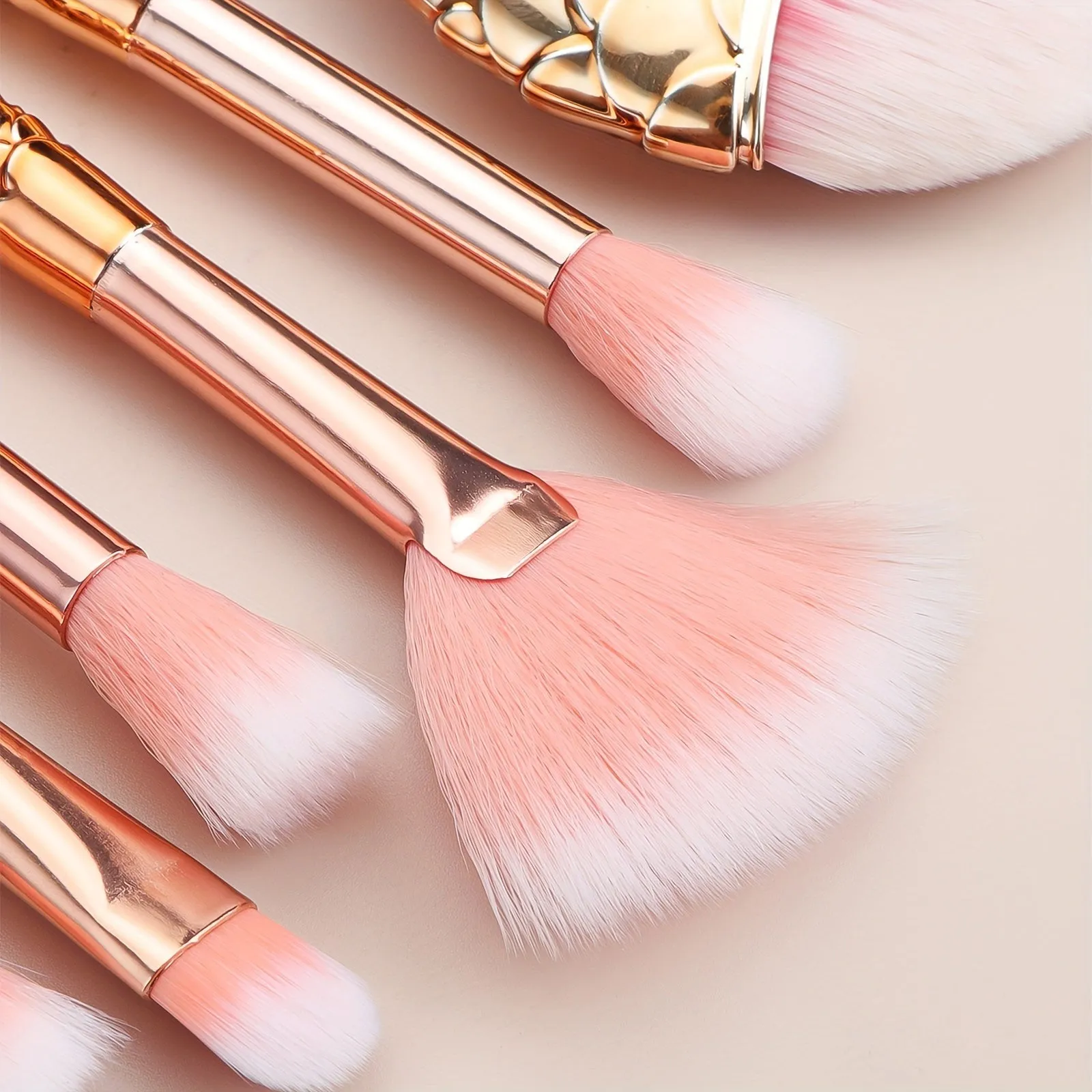 Mermaid Magic 11-Piece Colorful Makeup Brush Set