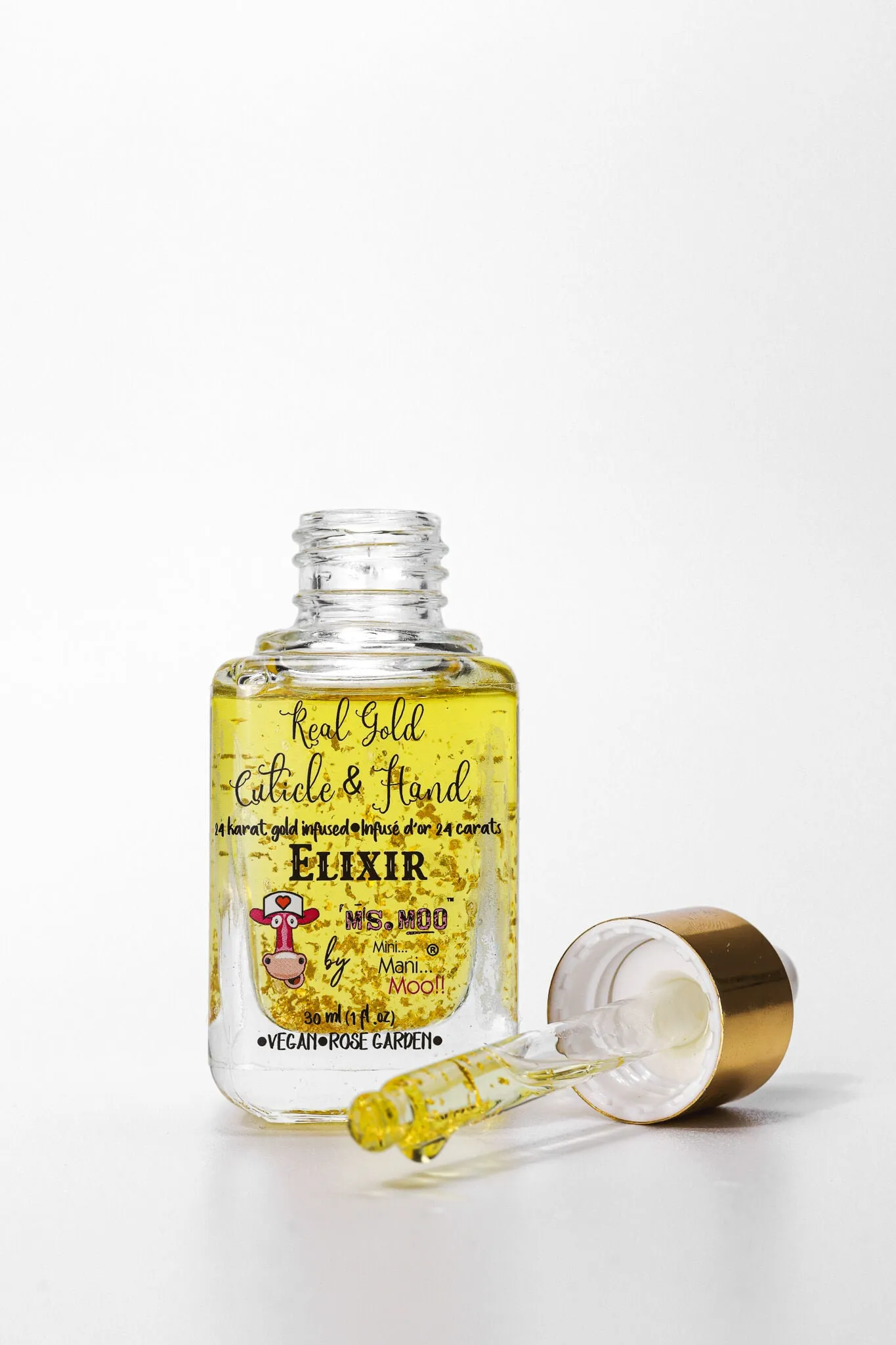 Ms. Moo™ 24k Gold Elixir For Hands & Cuticles Rose Garden