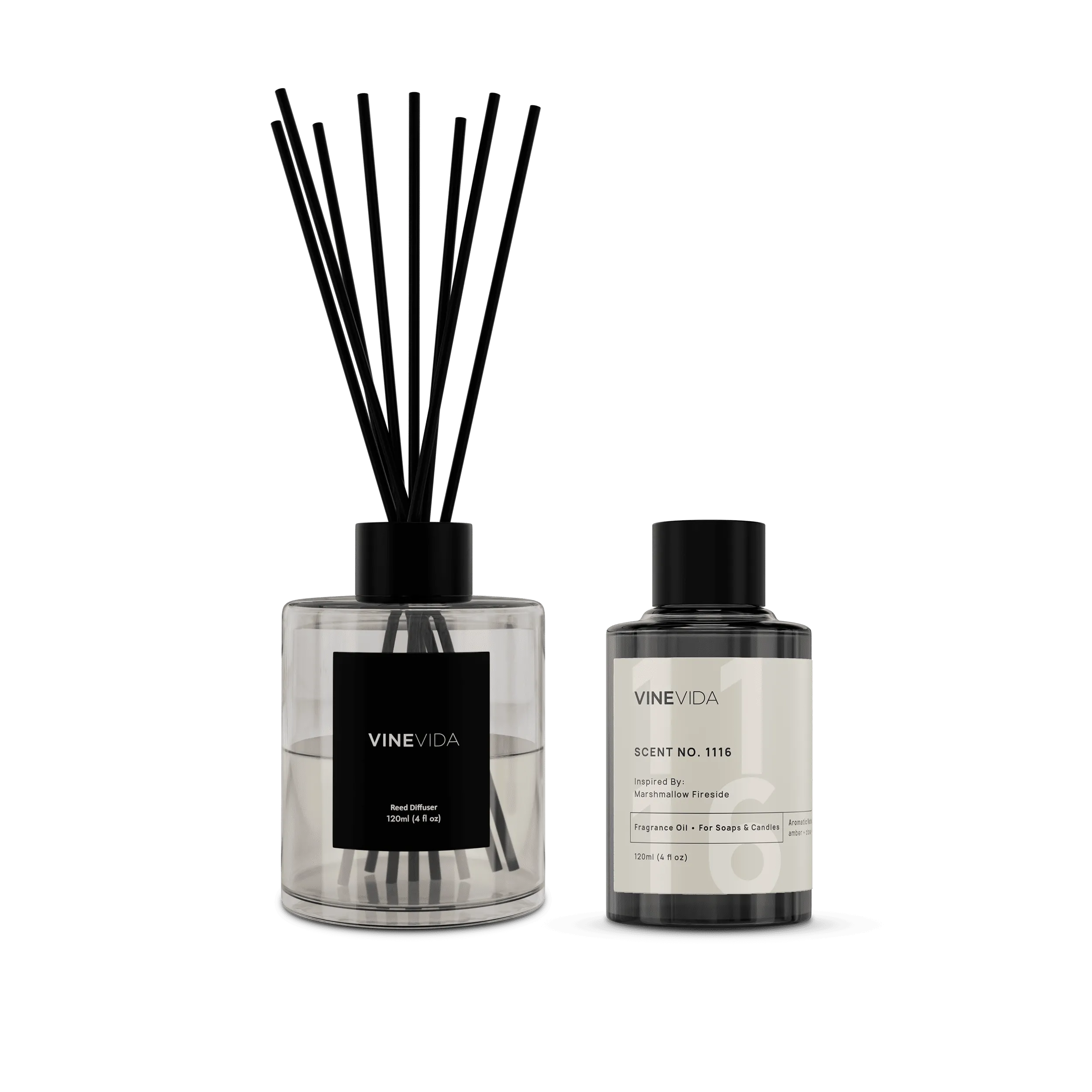 NO. 1116 Reed Diffuser - Inspired by: Marshmallow Fireside by Bath & Body Works