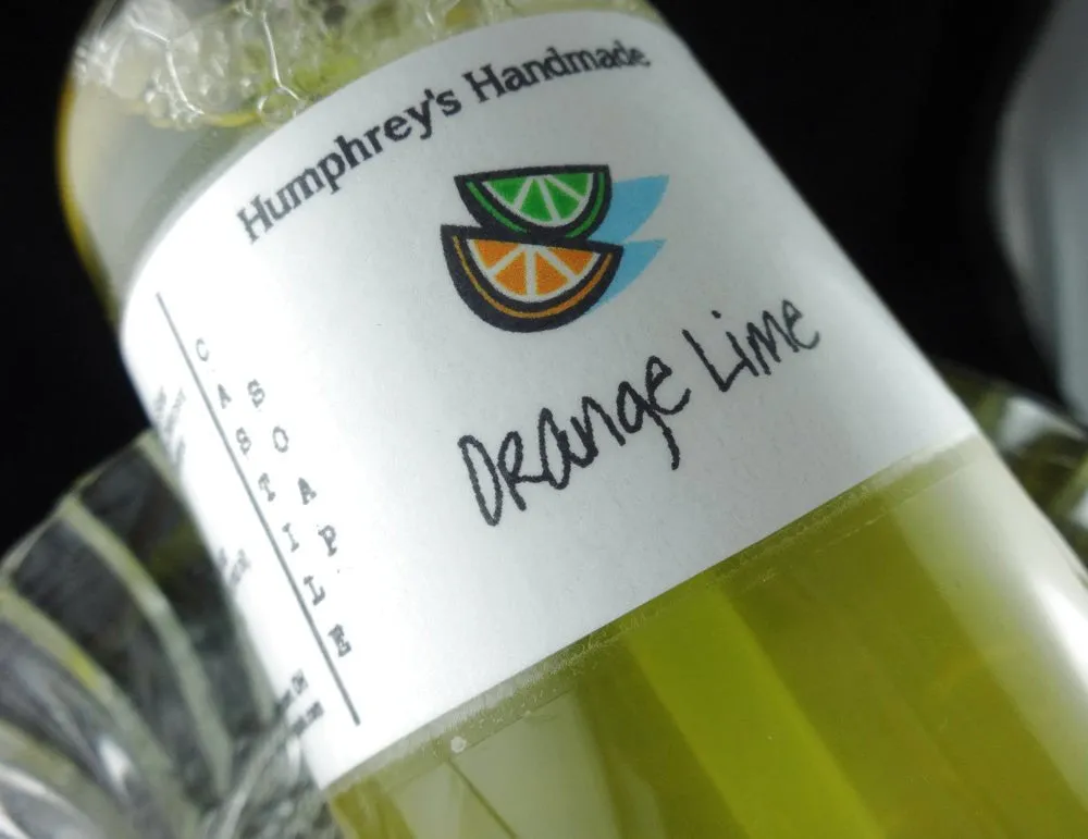 ORANGE LIME Body Wash | 8 oz | Women's Citrus Scented Castile Soap | Essential Oil